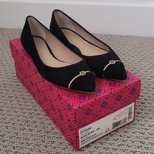 Tory Burch Black Flats